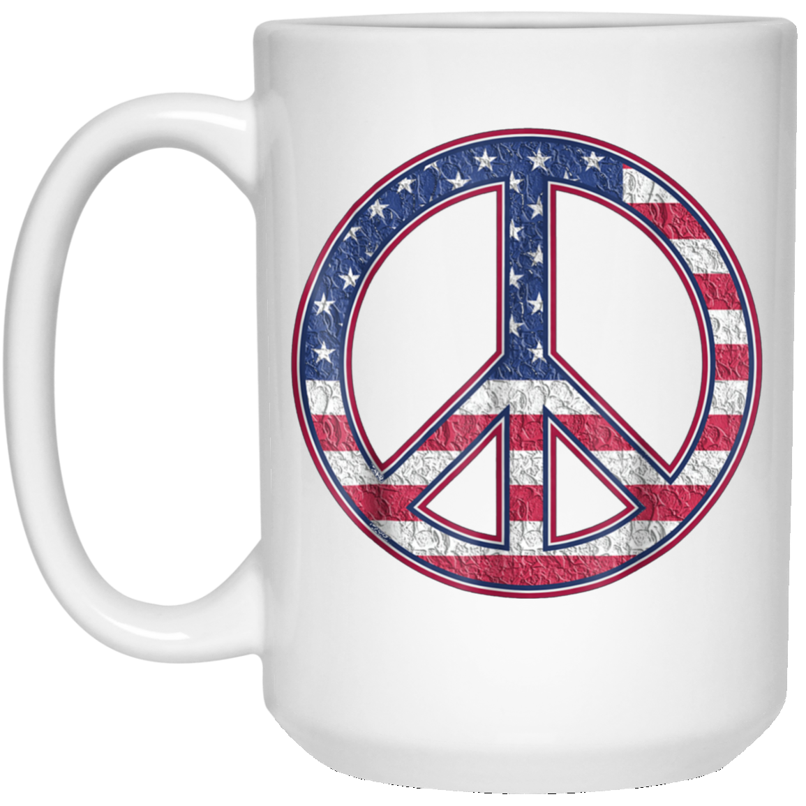 American Peace Sign Funny Happy 4th Fourth Of July T-Shirt