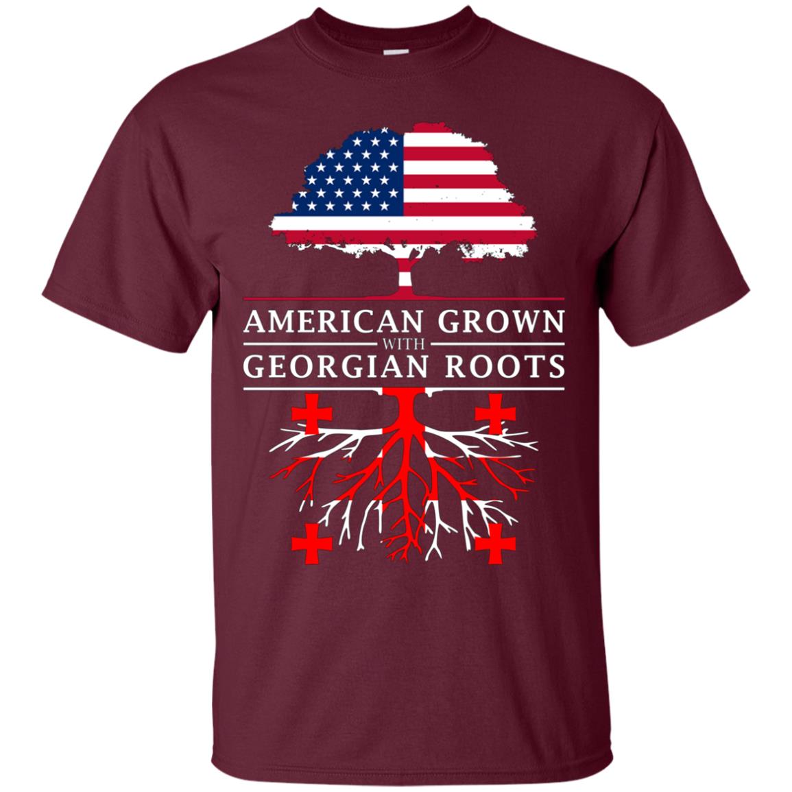 American Grown with Georgian Roots - Georgia T-Shirt