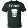 Image of "FRIENDS" half of Best Friends Donut and Coffee T-Shirt