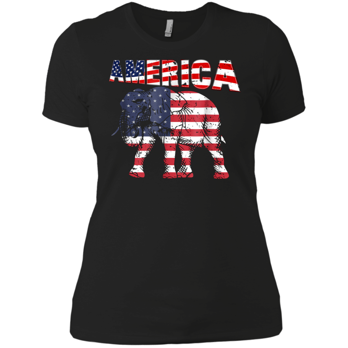 AMERICA Elephant Graphic T-Shirt Perfect Gift Women Men Kids