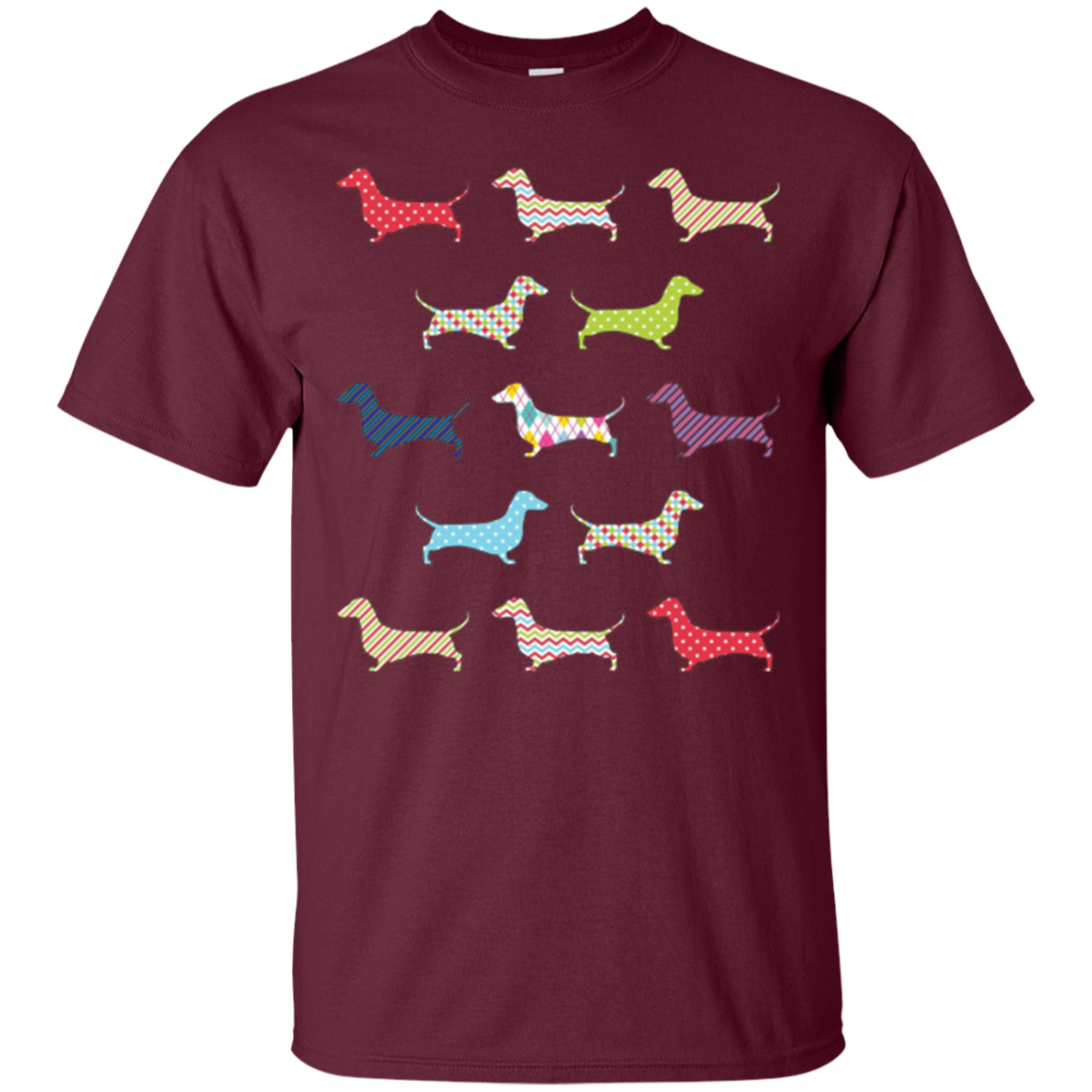 Christmas Wrapped Dachshund Funny Doxie T-Shirt