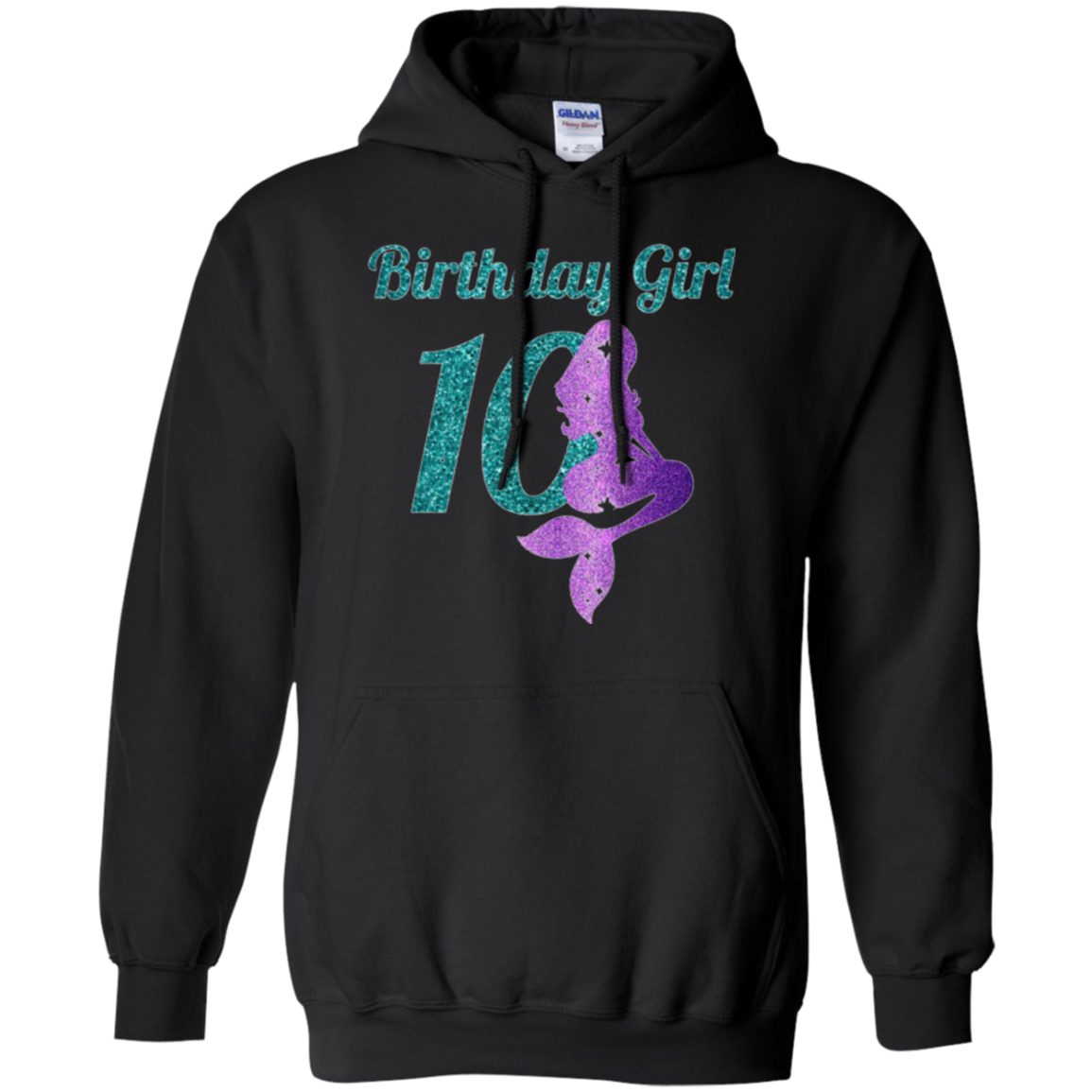 10th Birthday Girl Of Mermaid T-shirt 10 Years Old Mermaid