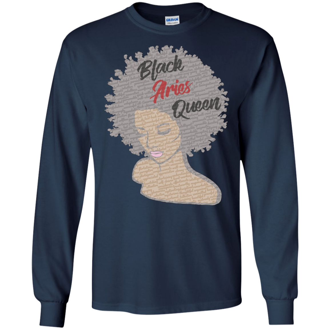 Aries Zodiac Birthday Afro Gift T-Shirt for Black Women
