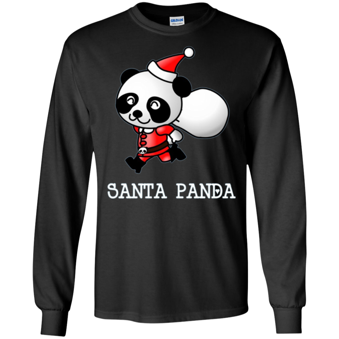 Santa Panda Cute Panda Bear Christmas T-Shirt
