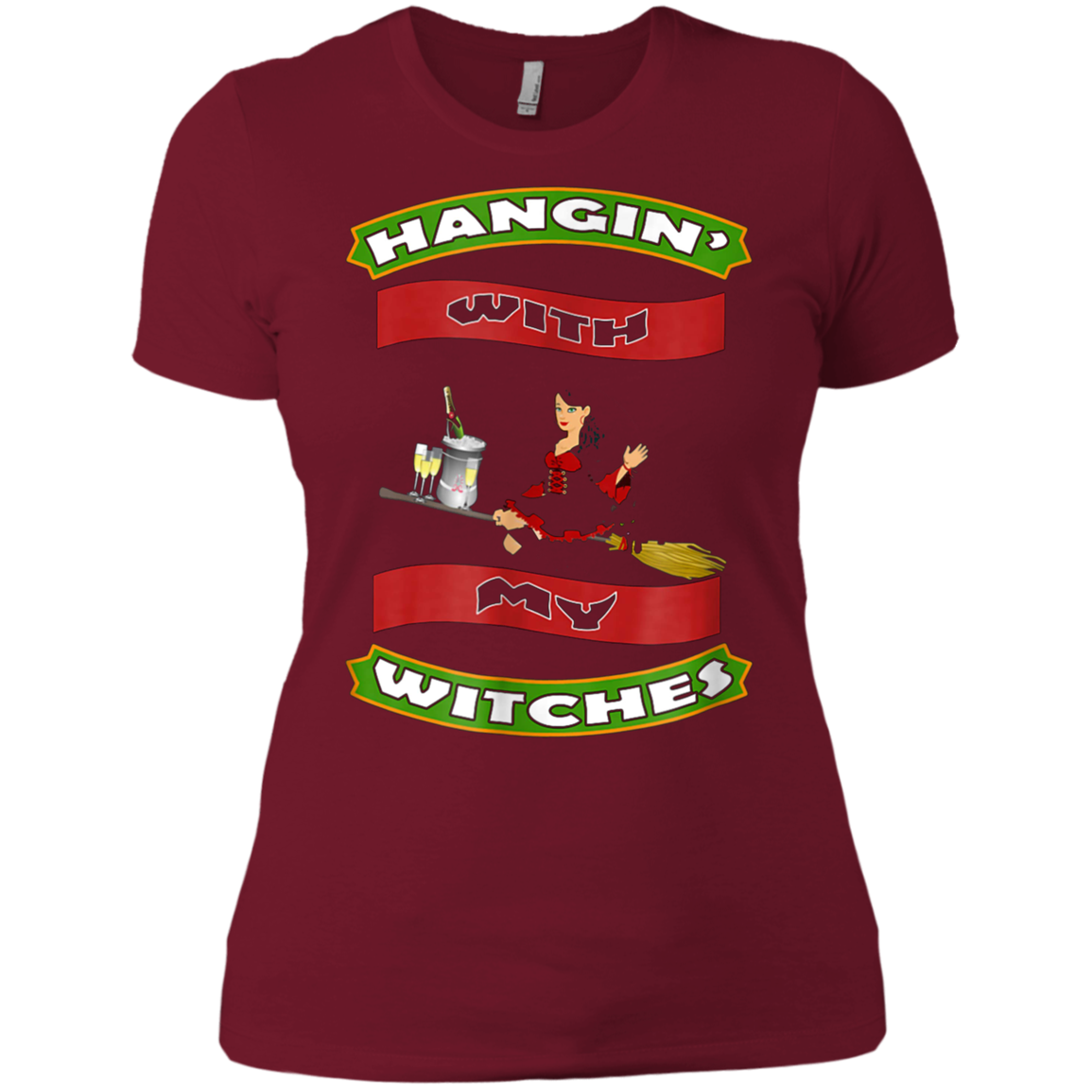 Funny Halloween Witch T Shirt Hangin With My Witches