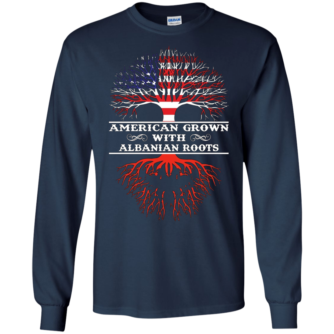 American Grown With ALBANIAN Roots Tee Shirt