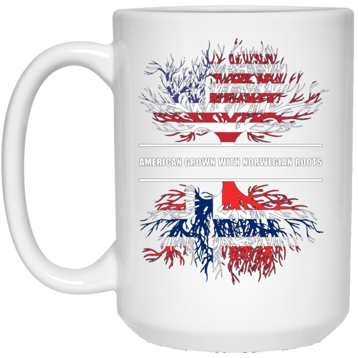 American Grown With Norwegian Roots T-Shirt Norway Tee