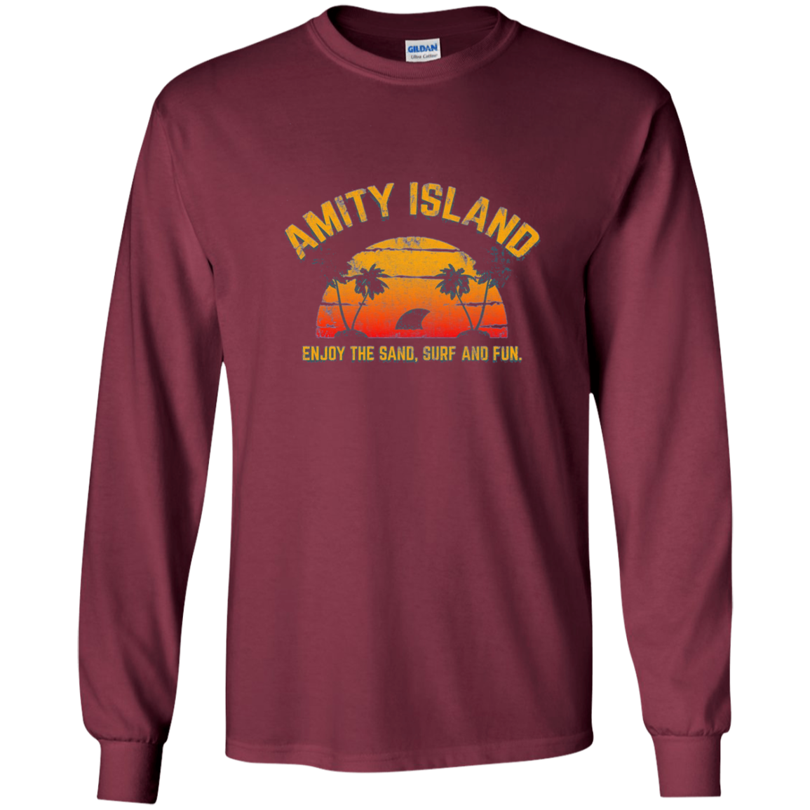 "Enjoy the Sand, Surf and Fun on Amity Island" Vintage Tee