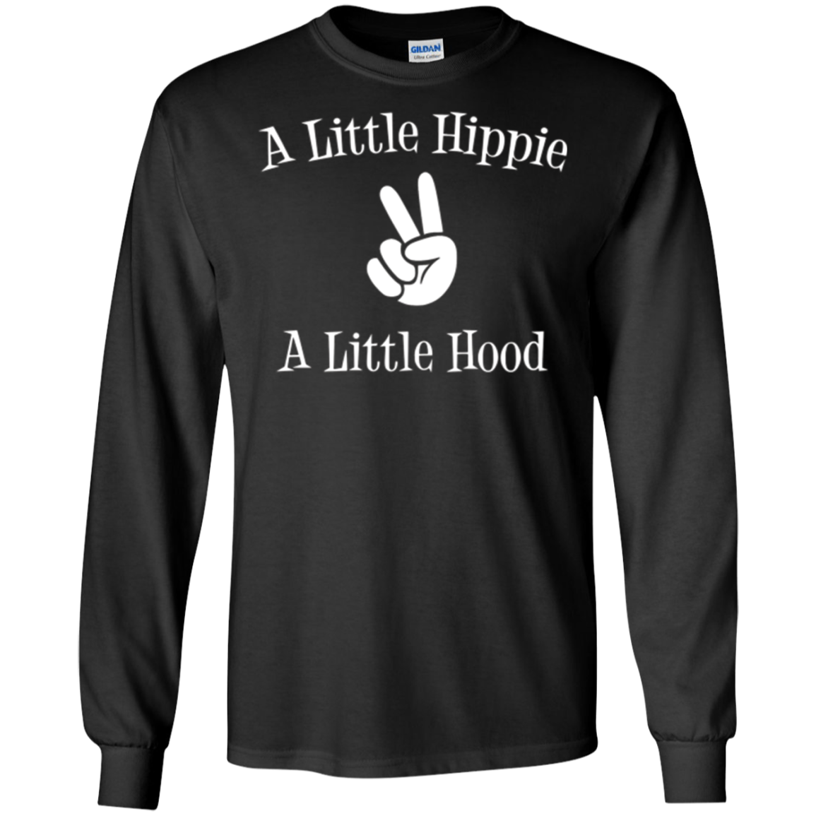 Un petit hippie Un petit t-shirt à capuche | T-shirt drôle sans soins