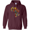 Image of African pride traditional ethnic pattern Africa map t-shirt
