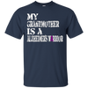 Image of Alzheimer's Awareness Tee For Grandmothers Purple Ribbon Tee