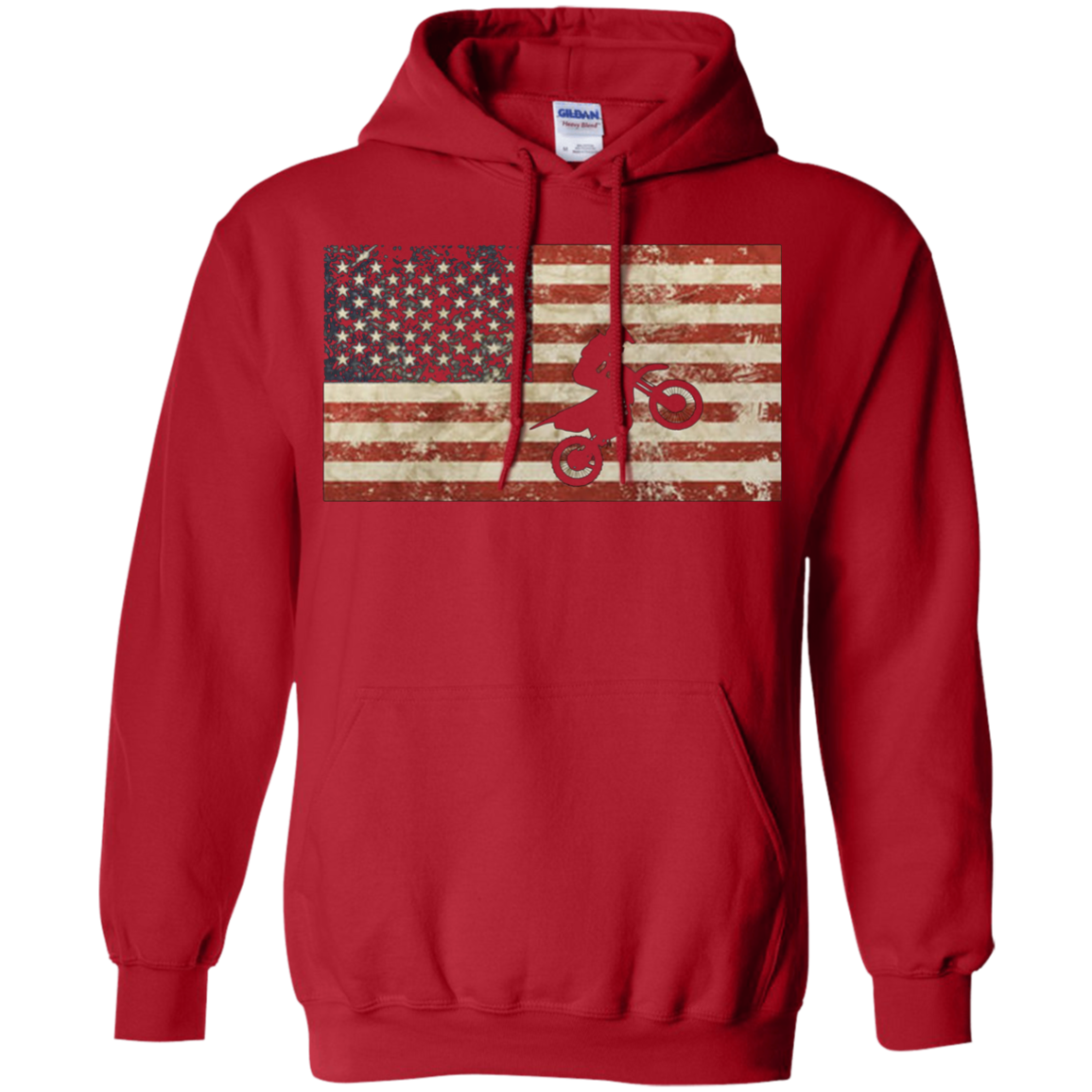 American Flag Motocross BMX T-Shirt