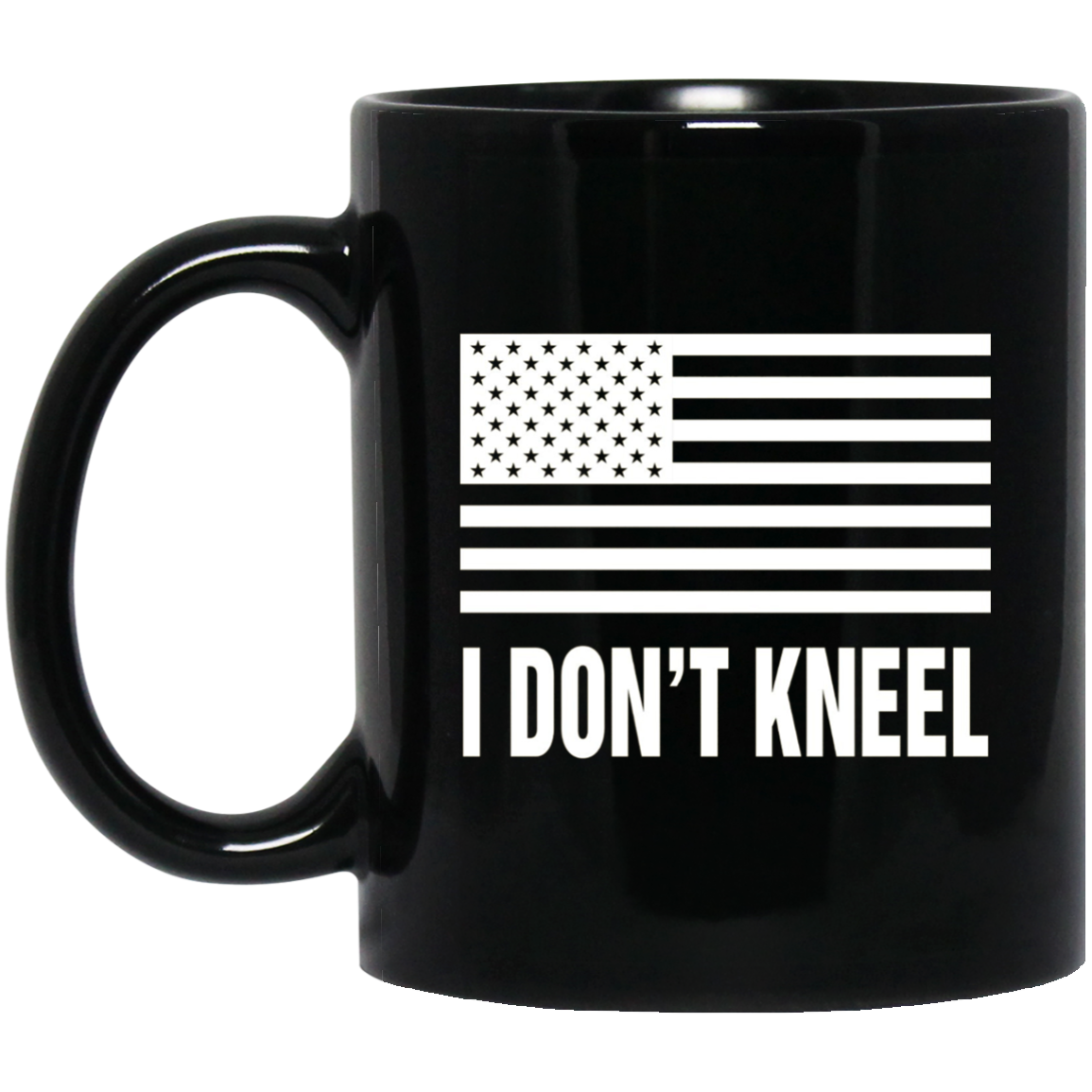 American Flag I Don't Kneel Patriotic T-Shirt