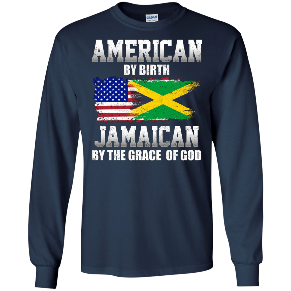 American By Birth Jamaican By The Grace Of God T-shirt