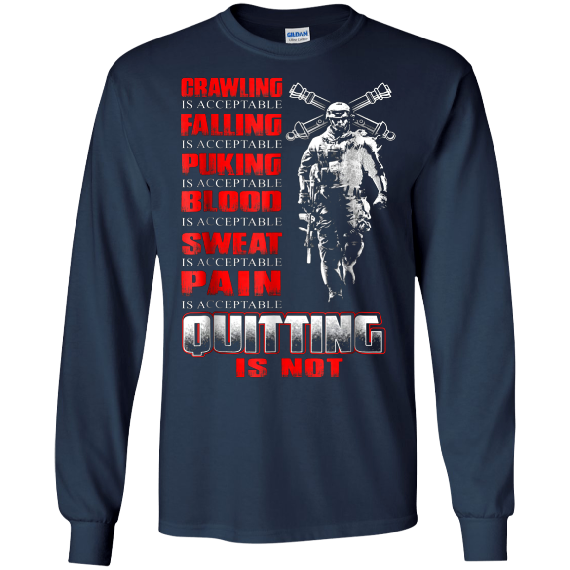 Artilleryman T-shirt , Quitting Is Not