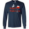 Image of Funny Halloween Wine Tshirt, Happy Hallowine, for Men Women