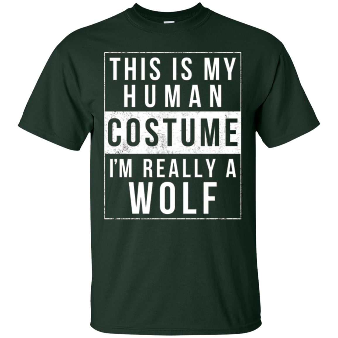 Wolf Halloween Costume Shirt Funny Easy for Kids Men Women