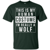 Image of Wolf Halloween Costume Shirt Funny Easy for Kids Men Women