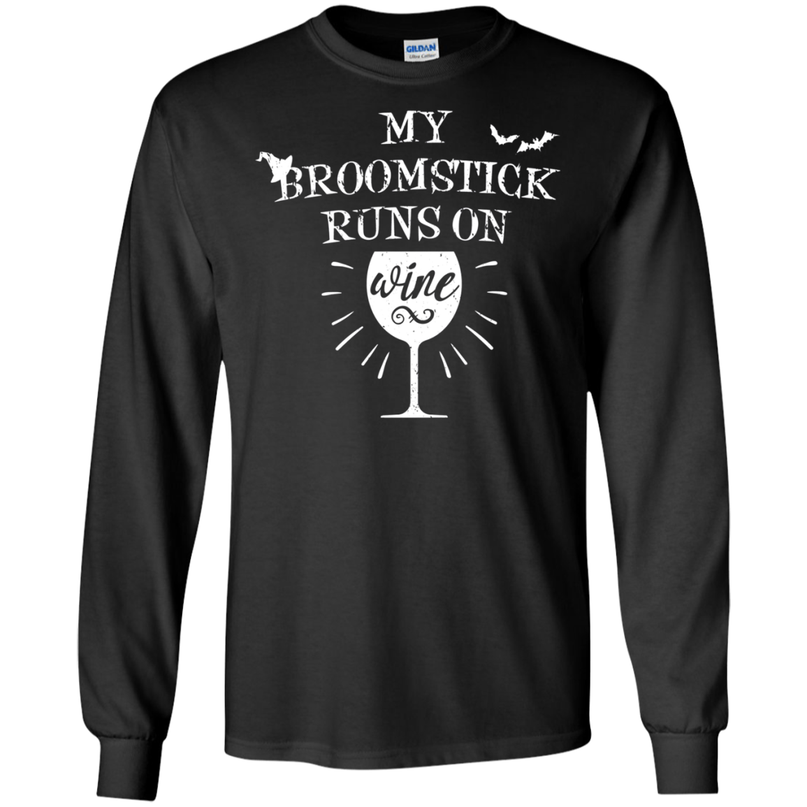 Witchy My Broomstick Runs on Wine T-Shirt
