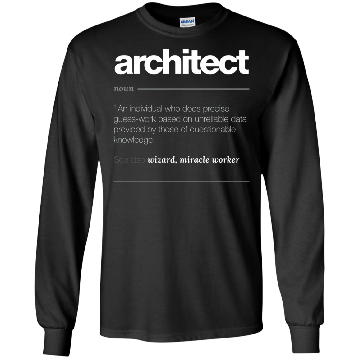 Architect Definition T Shirt - Funny Job Gift Tee
