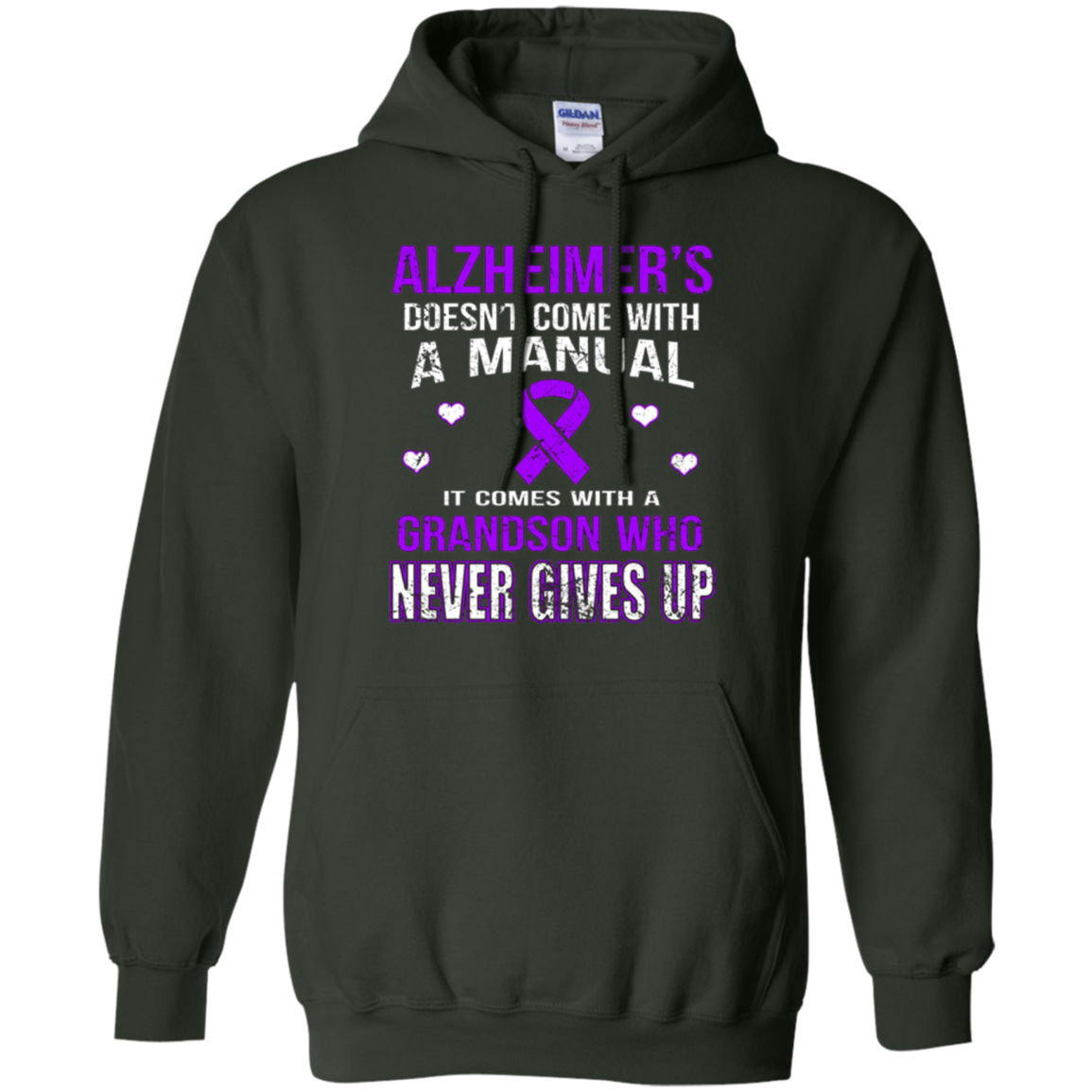 ALZHEIMER'S comes with a grandson who never gives up t shirt