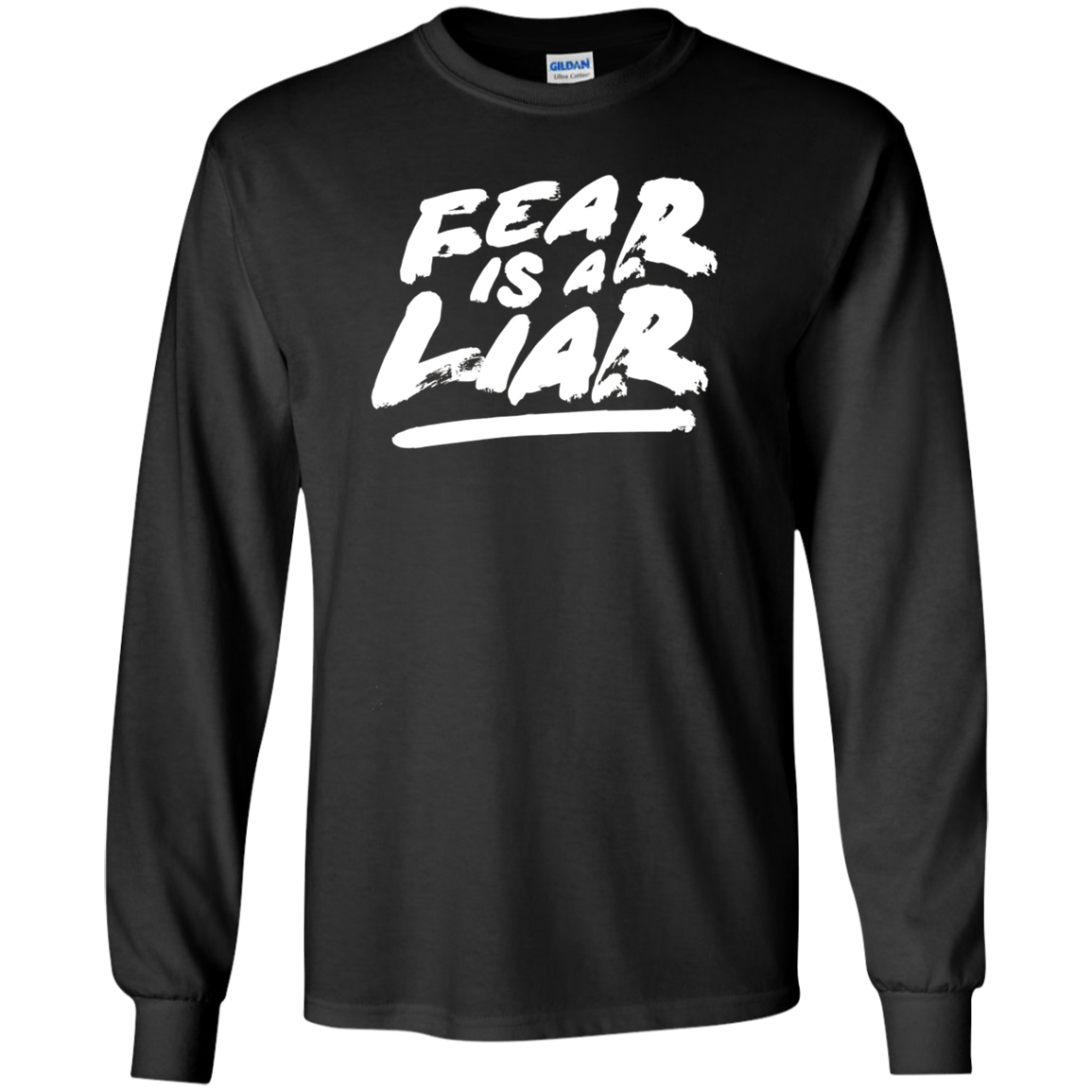 "Fear Is A Liar" T-shirt Success Wins Positive Thinking Tee