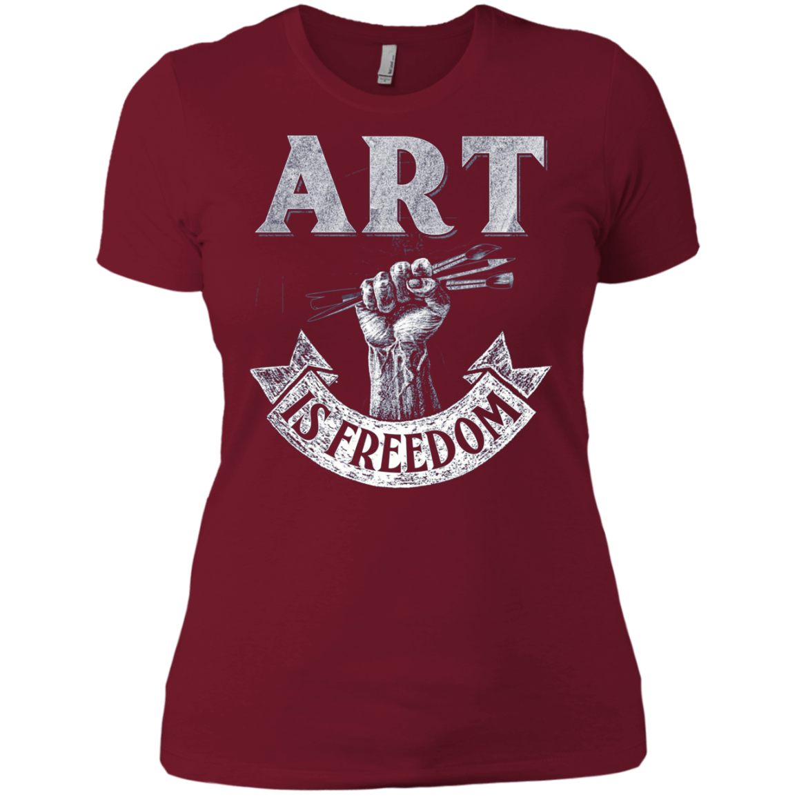 Art is Freedom great t shirt for artists who love to draw