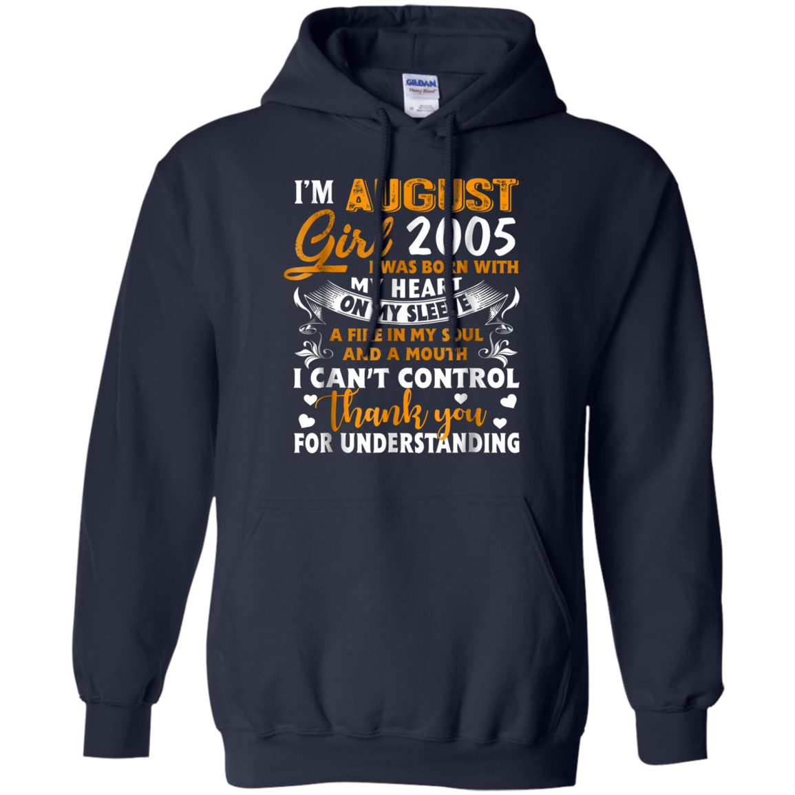 August 2005 Girl Gifts 13 Years Old 13th Birthday T-Shirt