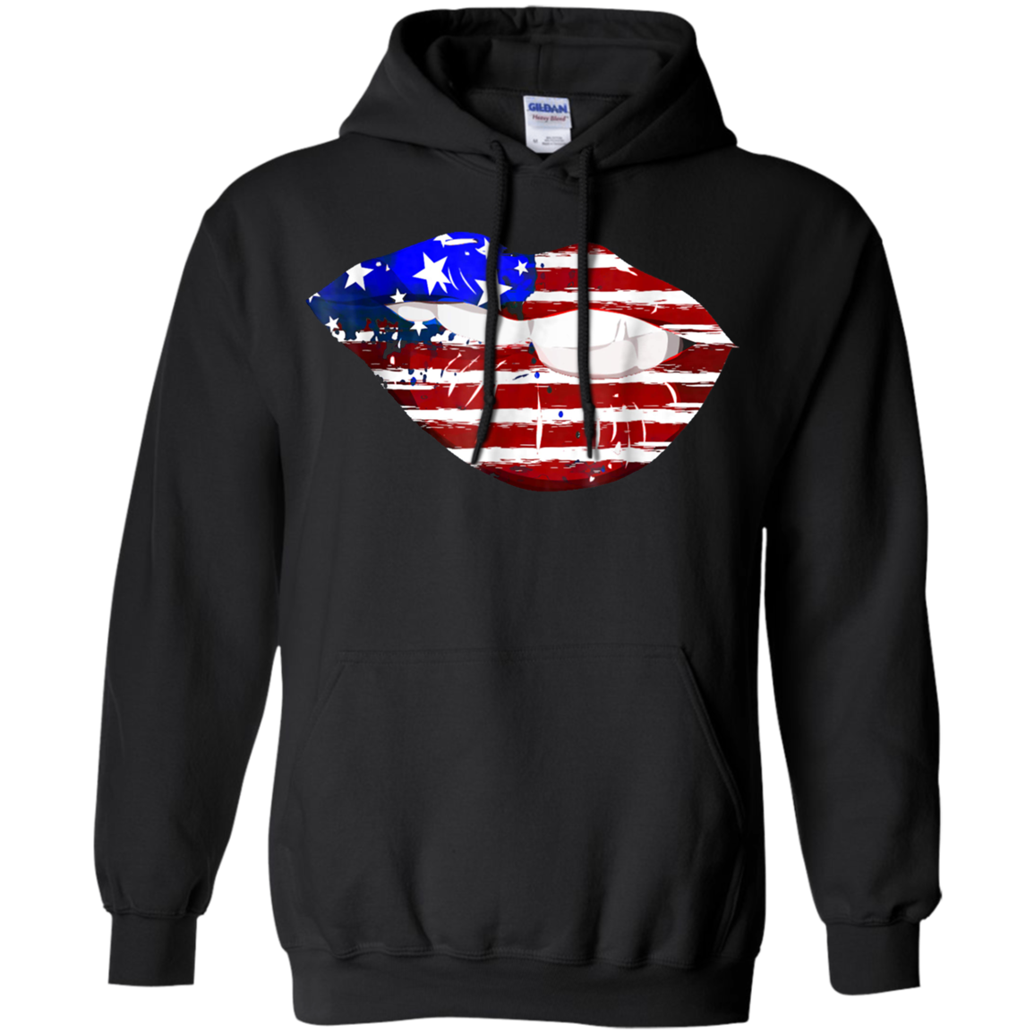 American Flag Sexy Lips Shirt -July 4th Gift