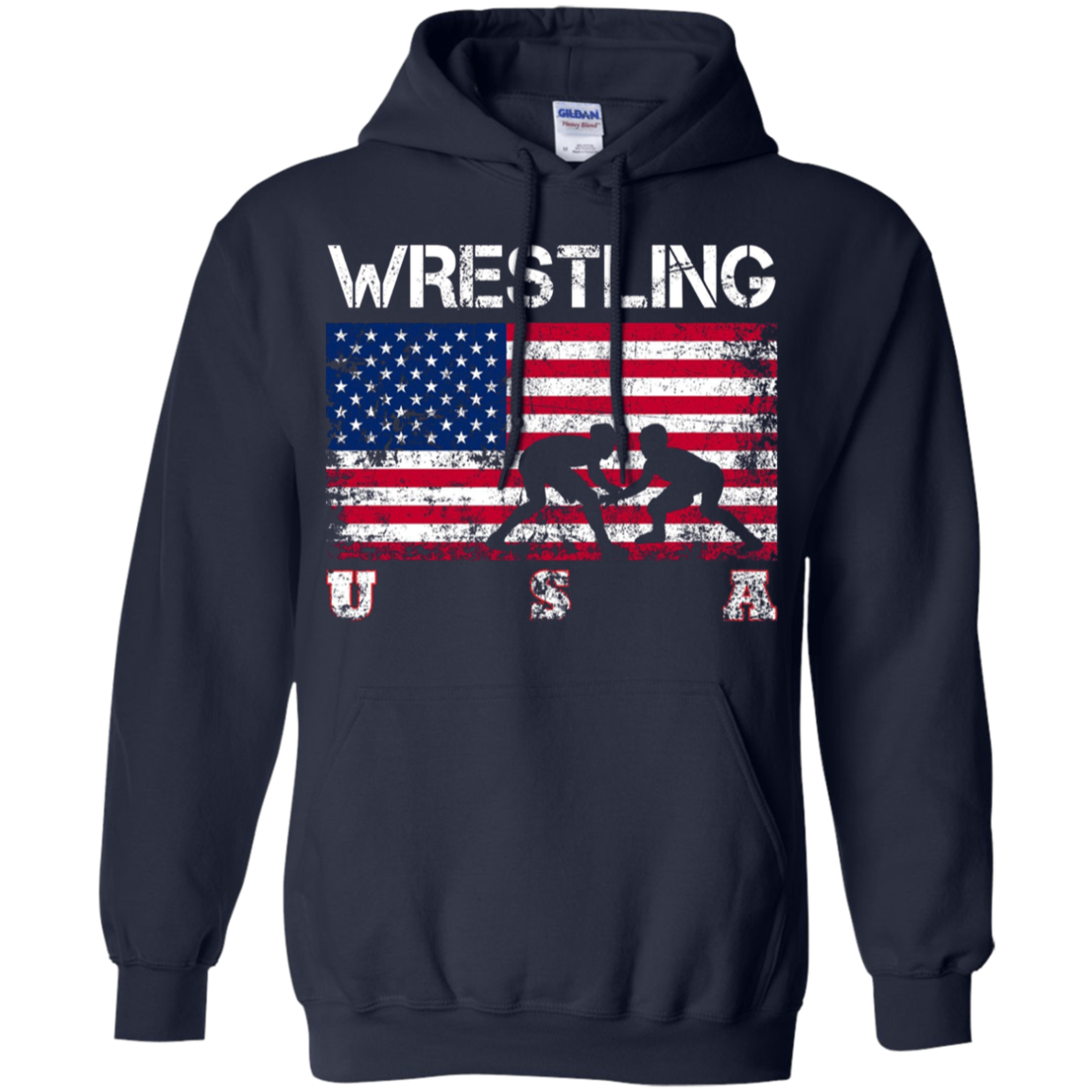 American Flag Wrestling T-shirt