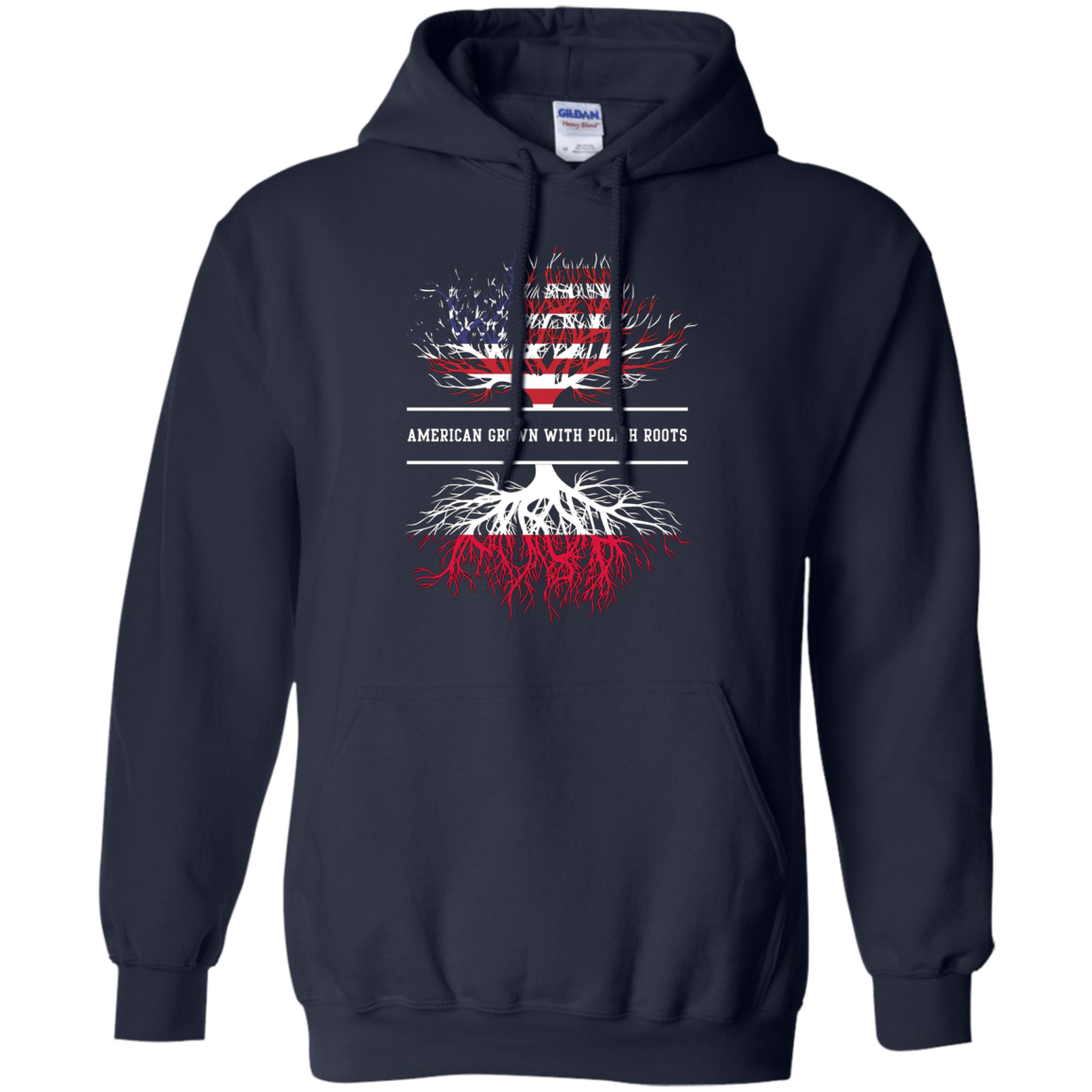 American Grown With Polish Roots T-Shirt Poland Tee