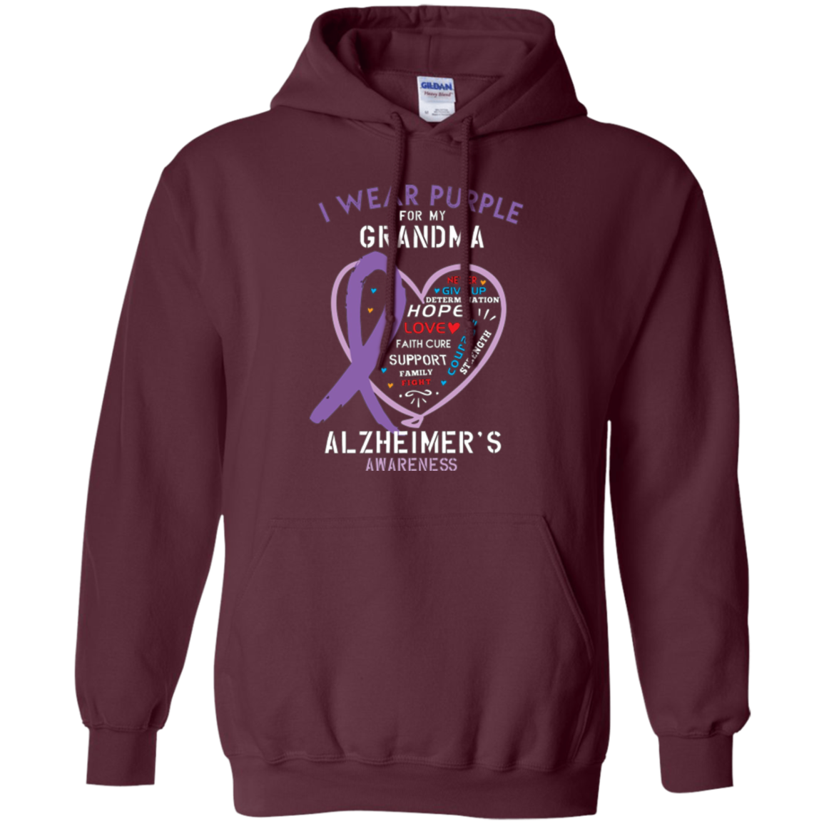 Alzheimer Support Shirt Awareness Month Purple Grandma