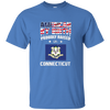 Image of American By Birth Proudly Raised In Connecticut Flag Shirt