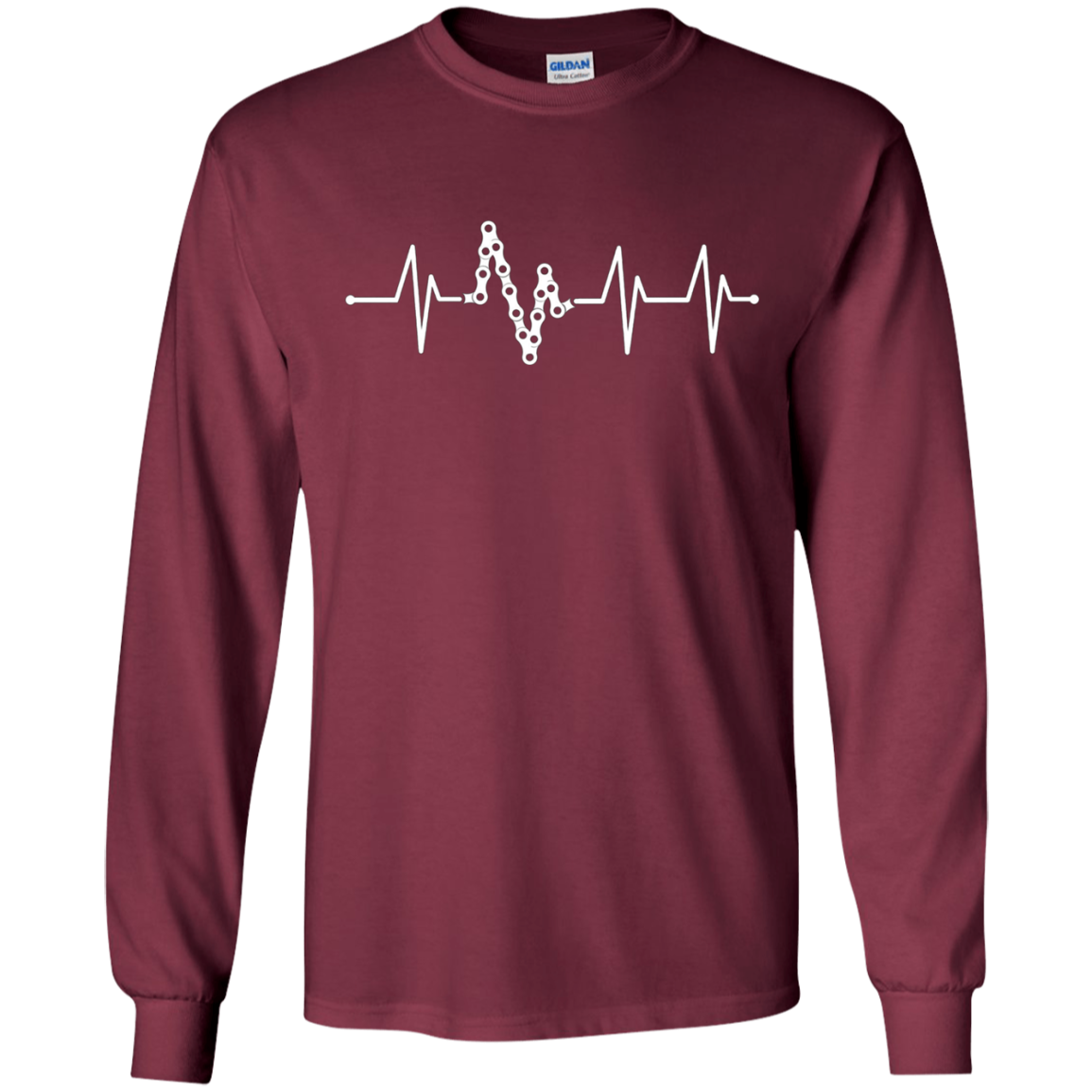 Bike Heartbeat Pulse Shirt - Funny Bike Shirt