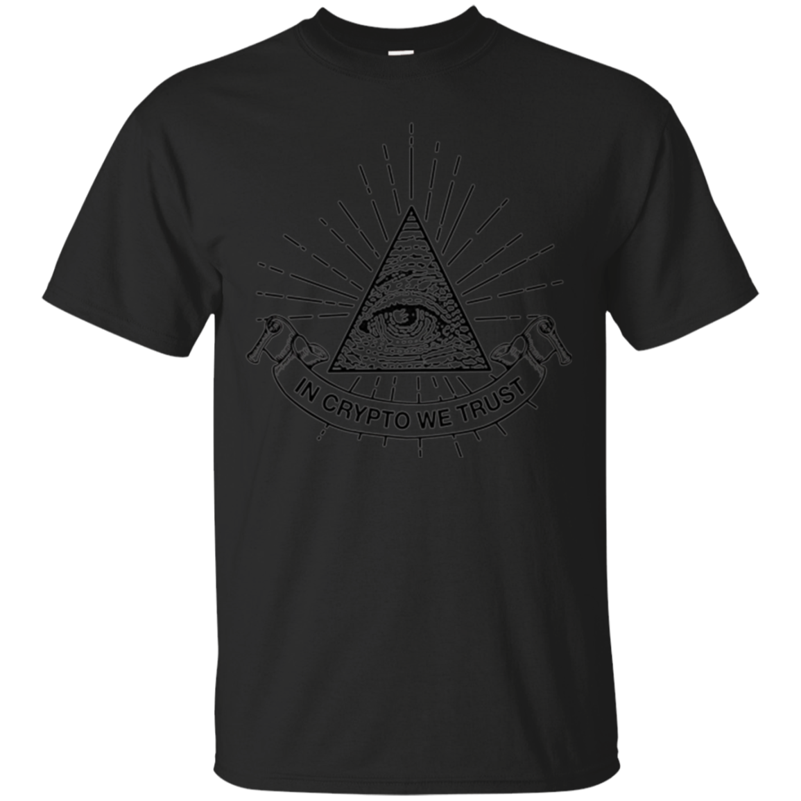 "In Crypto We Trust" Illuminati Cryptocurrency T-shirt
