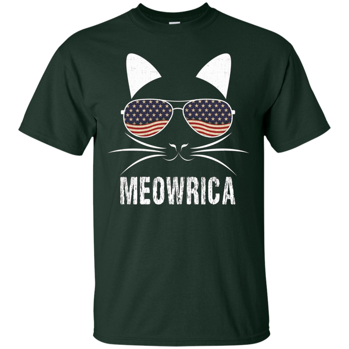 "Meowrica" Patriotic Cat T-Shirt