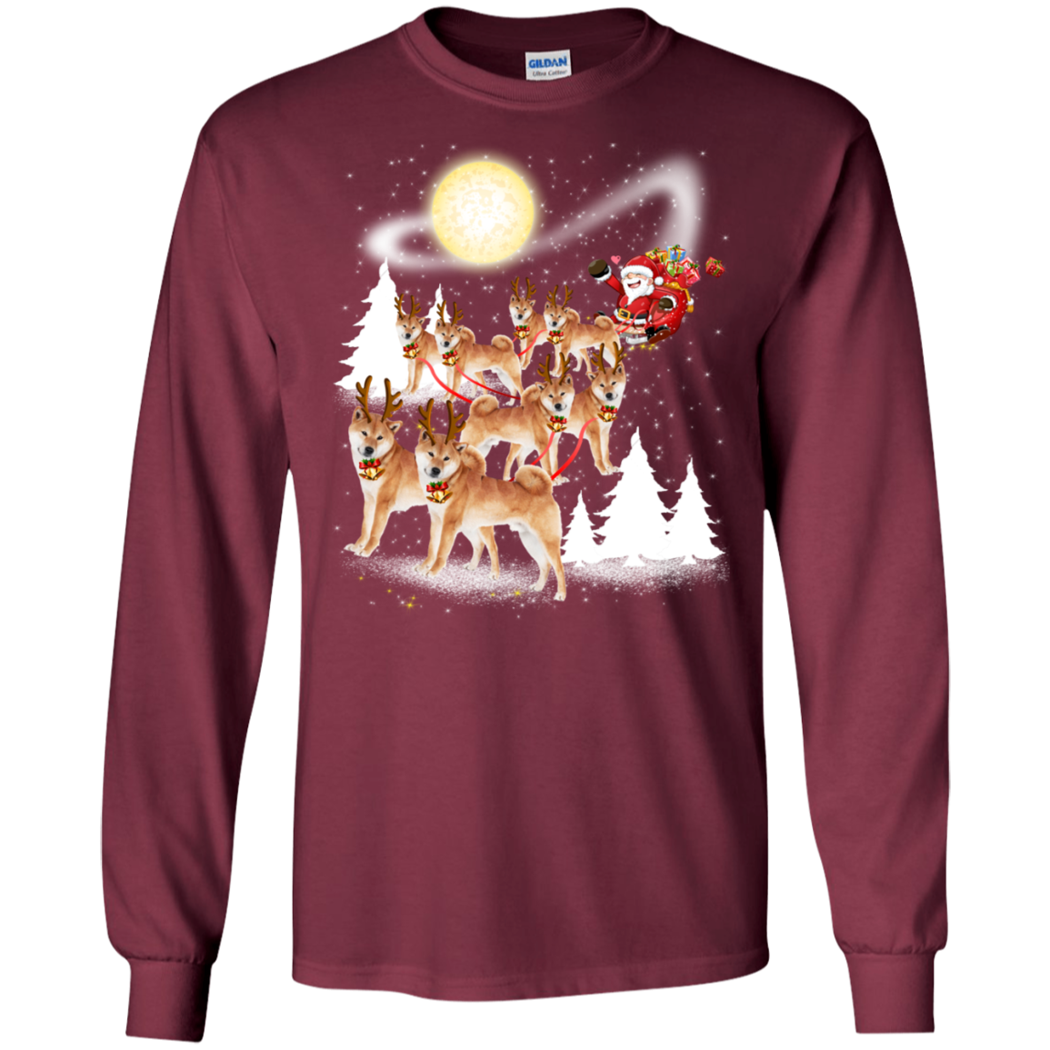 Akita Dog Merry Christmas T Shirt