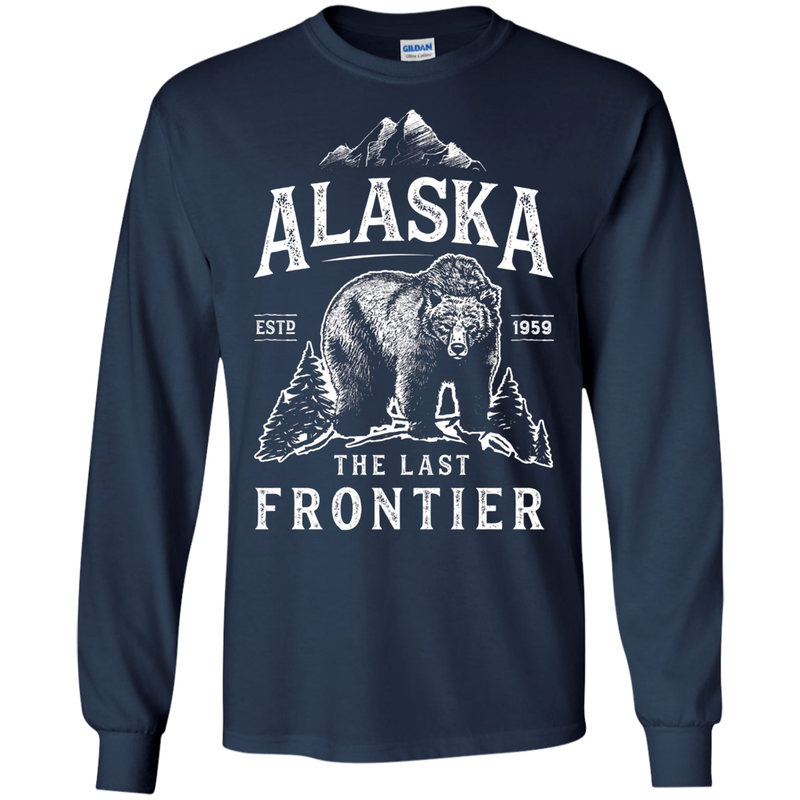 Alaska T Shirt The Last Frontier Bear Home Men Women Gifts