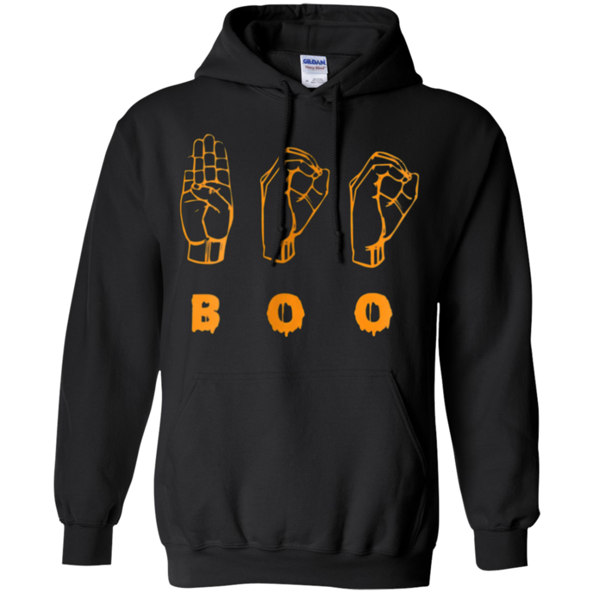 American Sign Language ASL BOO Halloween T-shirt