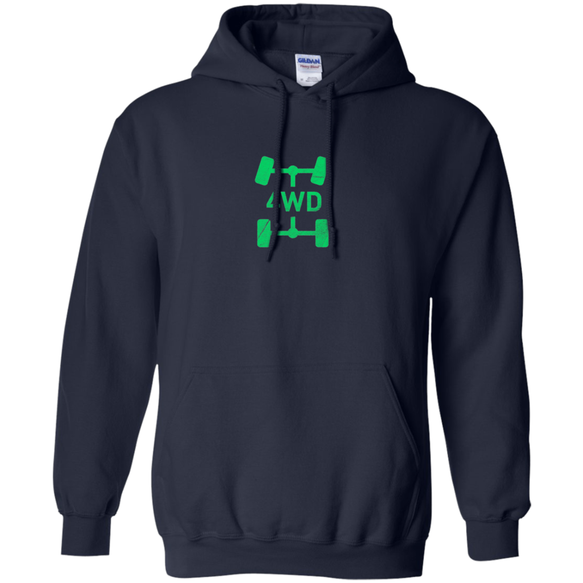 4WD Retro Long Sleeve T-Shirt Offroad Overland 4x4 Green