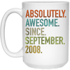 Image of Absolutely Awesome Since September 2008 10th Birthday Shirt