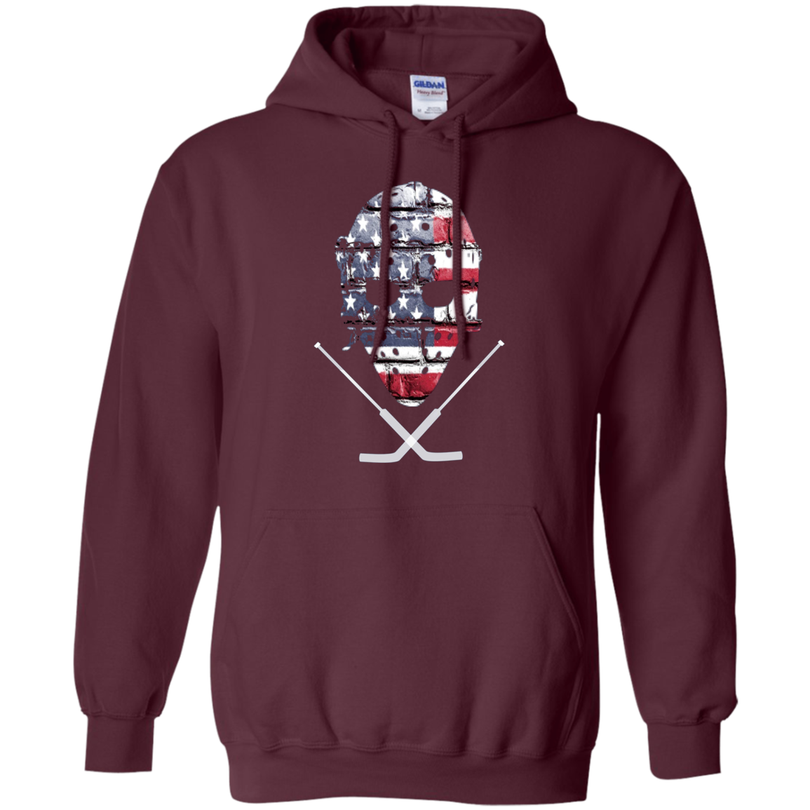 American Hockey Goalie T-Shirt Patriotic Hockey Tee