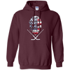 Image of American Hockey Goalie T-Shirt Patriotic Hockey Tee