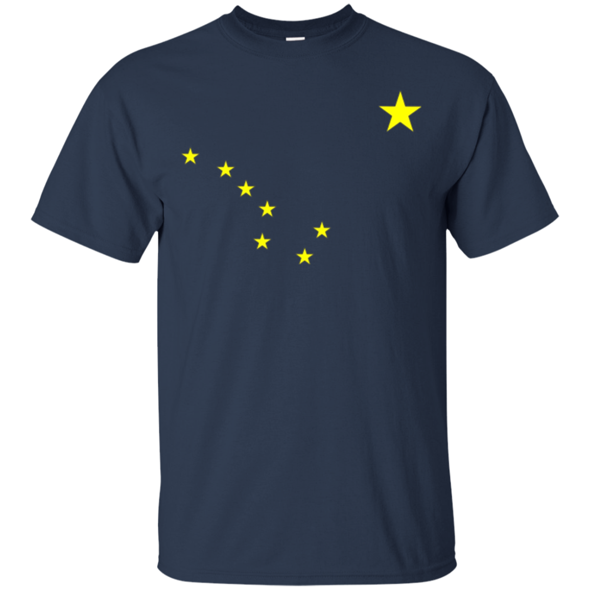 Alaska T-Shirt State Flag Astrology Big Dipper Polaris Tee