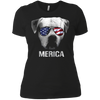 Image of American Bulldog Merica t-shirt - Patriot Patriotic