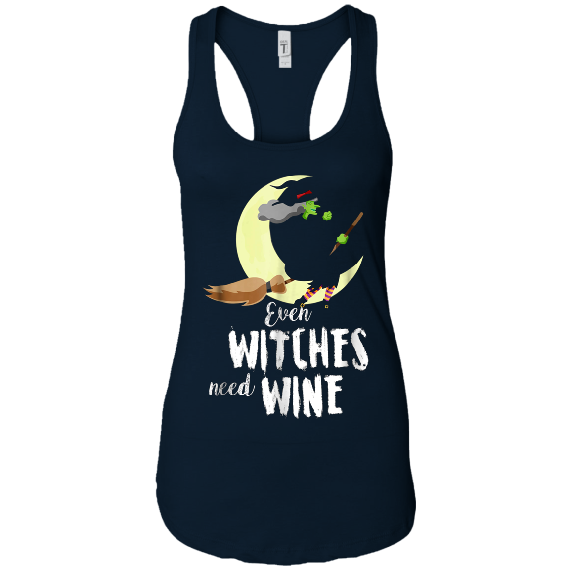 Funny Halloween T Shirt Even Witches Need Wine Shirt
