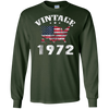 Image of American USA Flag Vintage 1972 Shirt 46th Birthday Gifts Tee