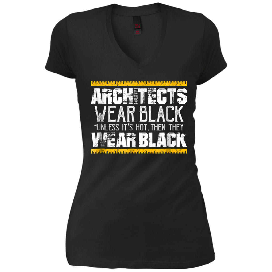 Architects Wear Black: Funny Architect Gift T-Shirt
