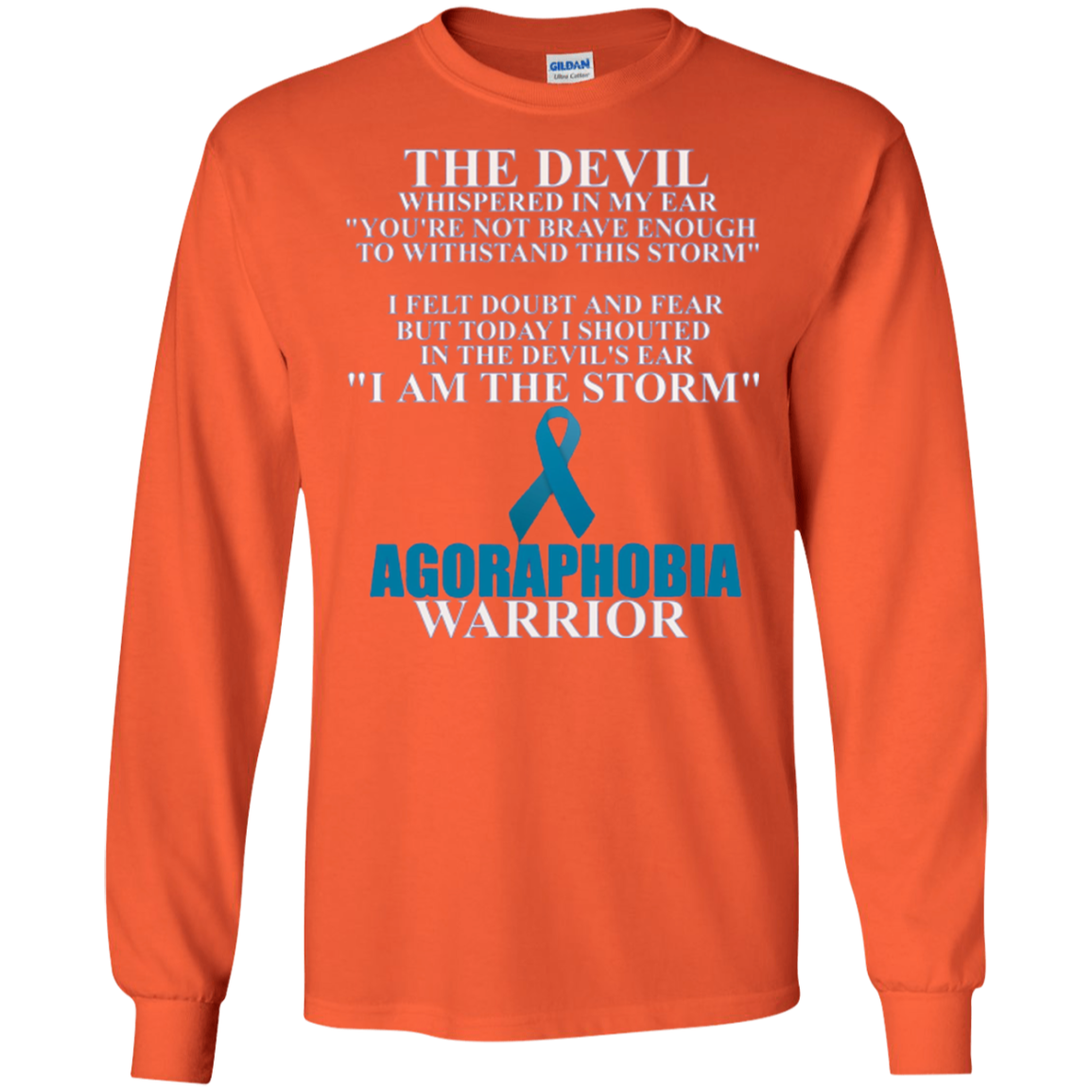 Agoraphobia Warrior Awareness Ribbon Faith T-Shirt