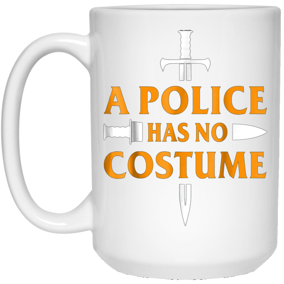 A Police Has No Costume Funny Halloween T-Shirt